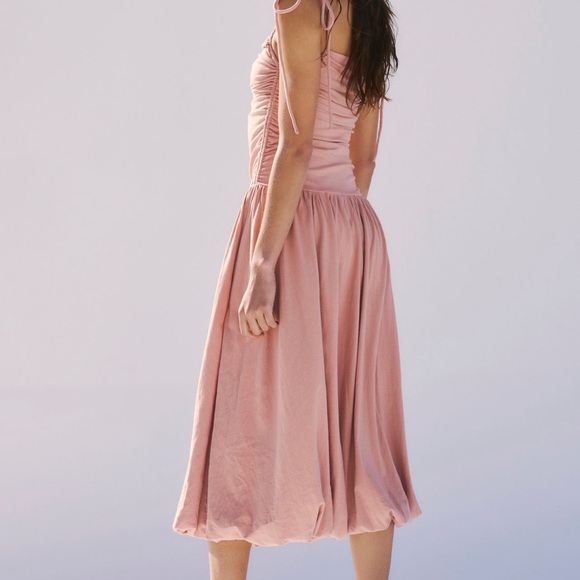 Free People Lisa Drop waist Midi size S color tuscany black - Picture 3 of 6